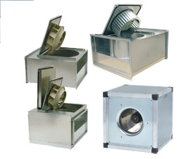 Ventilátory pre štvorhranné potrubie